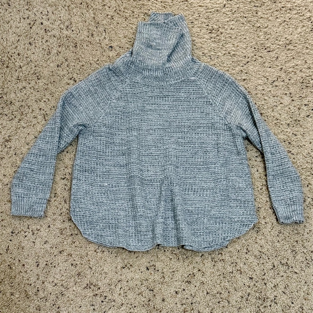 It's Our Time Heather Gray Turtleneck Sweater